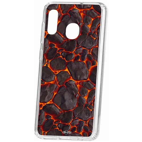 фото Чехол на samsung galaxy a30 2019 / a20 2019 kruche print лава / чехол для samsung / чехол с рисунком / чехол с принтом / чехол для самсунг / чехол для самсунг / бампер на гелакси / чехол накладка для гэлэкси / противоударная накладка для samsung galaxy / защита для galaxy / защита на samsung / cиликоновый чехол для samaung galaxy / пластиковый чехол на самсунг / защитный чехол для самсунг / чехольчик / защита телефона / ударопрочный чехол / галакси кruче
