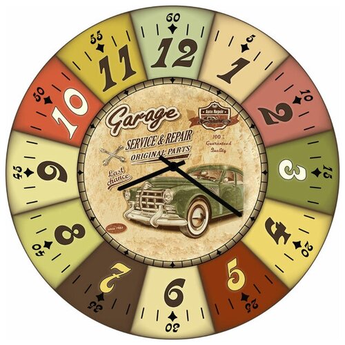 фото Svs настенные часы svs 4002395 garage service repair