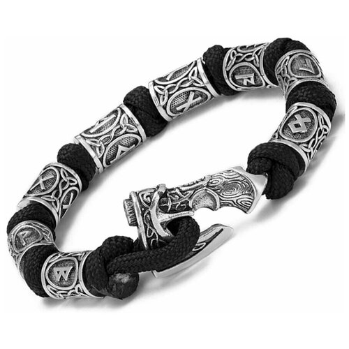 фото Браслет-цепочка, 1 шт., размер 21 см, черный нет бренда