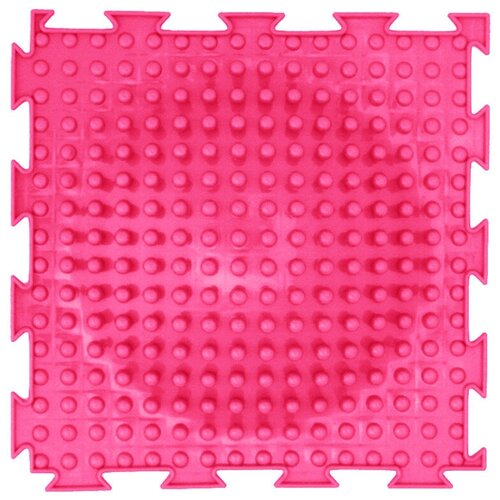 фото Массажный коврик ортодон "островок" жесткий (розовый) 1 пазл