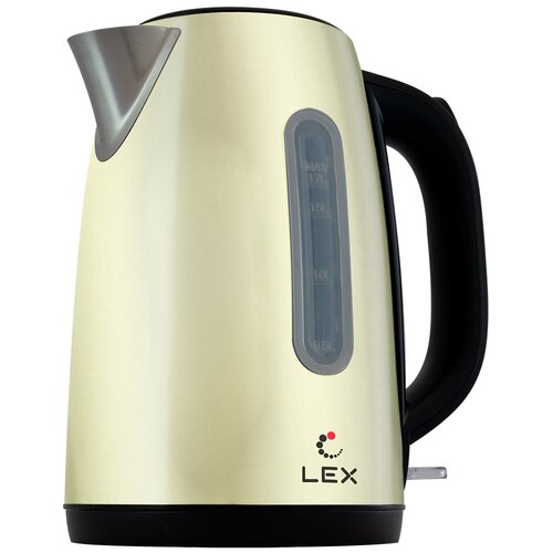 Чайник электрический Lex LX30017-3, металл, 1.7 л, бежевый чайник lex lx 30017 3 бежевый