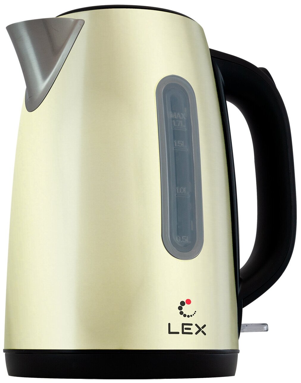 Чайник электрический Lex LX30017-3, металл, 1.7 л, бежевый