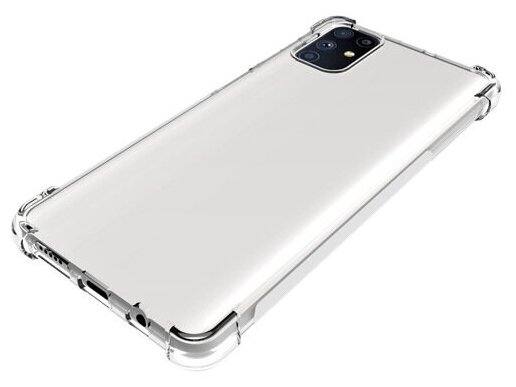 Чехол панель накладка MyPads для Samsung Galaxy M51 (SM-M515F) с защитными заглушками с защитой боковых кнопок с усиленными углами силиконовая п.