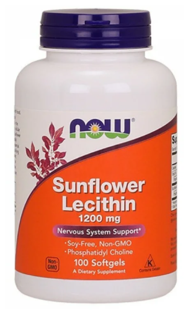 Капсулы NOW Sunflower Lecithin 1200 мг