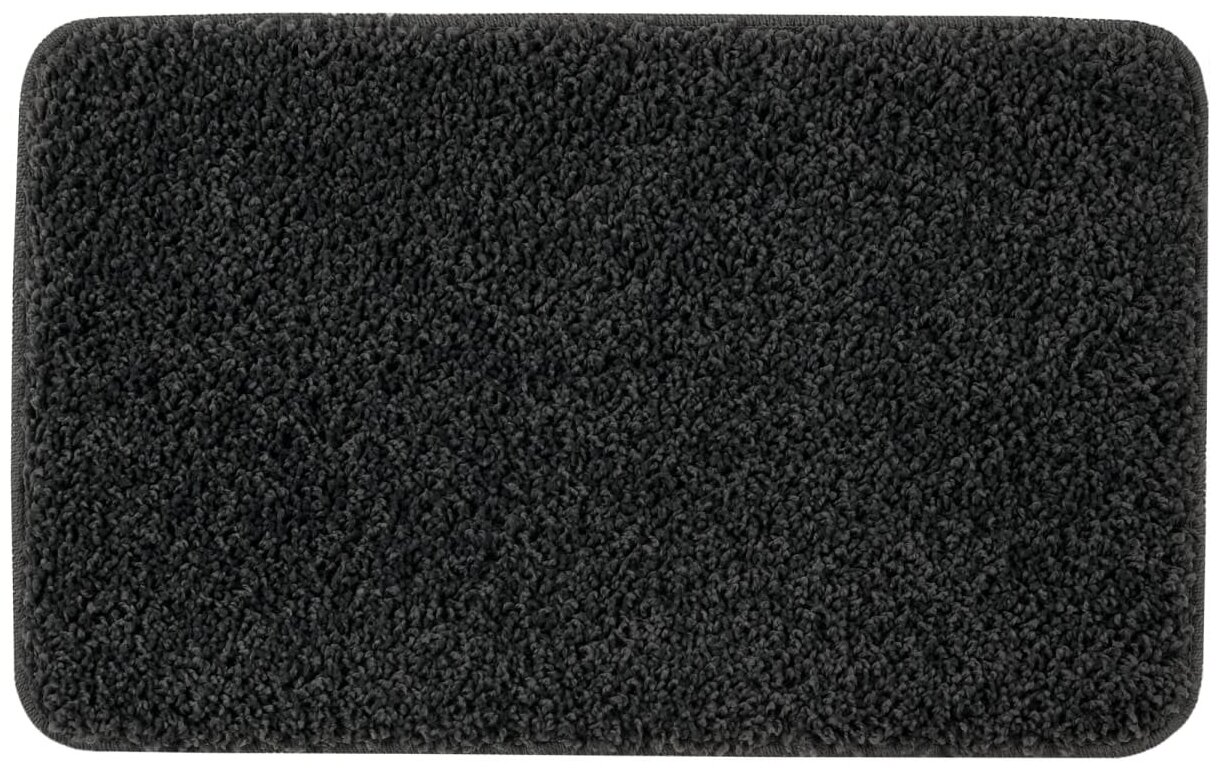 Коврик «Rio» DG-009 45х75 см полипропилен цвет темно-серый - фотография № 1