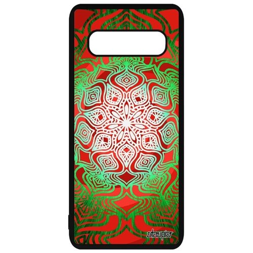 фото Защитный чехол для мобильного // samsung galaxy s10 plus // "мандала" роза дизайн, utaupia, цветной