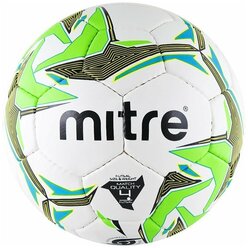 Мяч футзальный MITRE Futsal Nebula арт.BB1350WBG, р.4, мат. ПУ, бут. кам, руч.сш, бел-зел-гол-желт