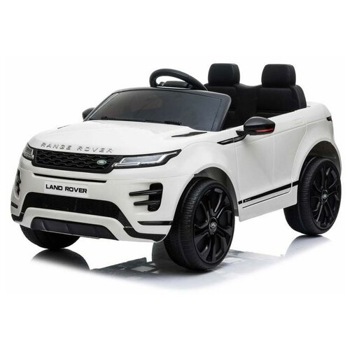 Электромобиль RANGE ROVER EVOQUE, EVA колеса, кожаное сидение, цвет белый электромобиль range rover evoque eva колеса кожаное сидение цвет белый