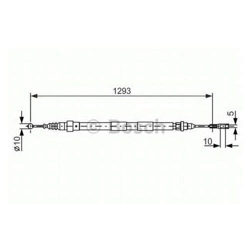 Тросик, cтояночный тормоз Bosch 1987477630 для Ford Galaxy; SEAT Alhambra; VW Sharan