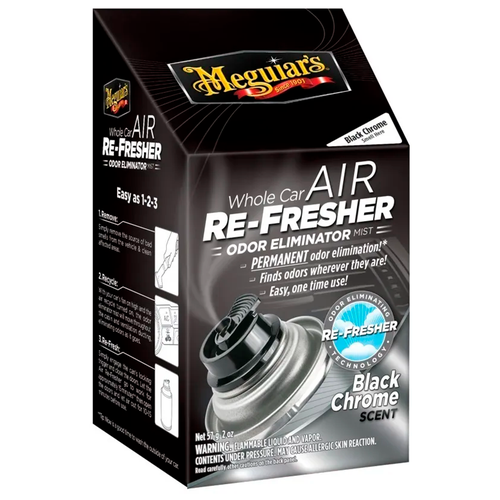 G181302 Meguiar's Air Re-Fresher Mist нейтрализатор запахов (черный хром), 57мл