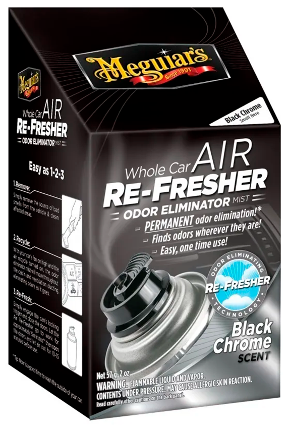 Нейтрализатор запахов в салоне "чёрный хром" Air Re-Fresher Black Chrome Scent 59 мл.