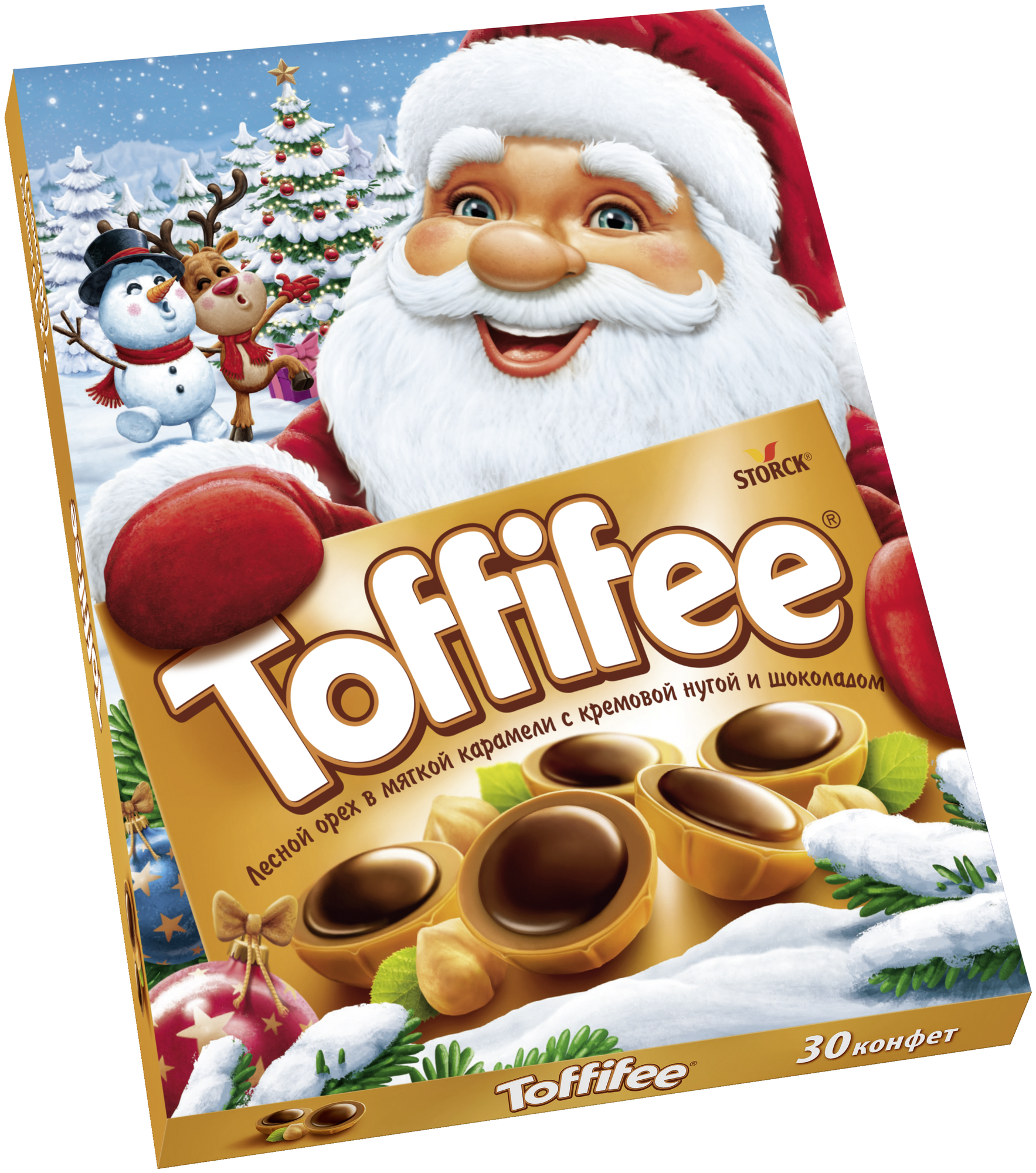 Набор конфет Toffifee Санта-Клаус, 250 г