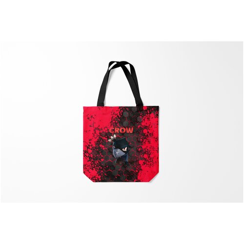 фото Сумка-шоппер / 40х40 см / геймерам / brawl stars crow burnettie