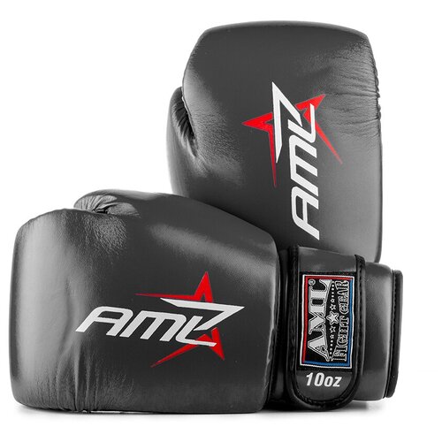 Перчатки боксерские AML Star 2 черные (6 унций) боксерские перчатки aml fight черные 12 унций