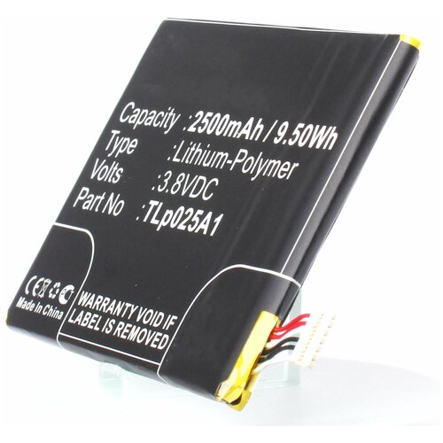 Аккумулятор iBatt iB-U1-M1258 2500mAh для Alcatel OT-7043K, OT-7044Y, OT-7043Y, One Touch POP 2 5.0, OT-7043A, OT-7043, OT-7043E, аккумулятор cab31p0000c1 для alcatel ot 4007d ot 4009d ot 4014d ot 4015d ot 4018d ot 4032d