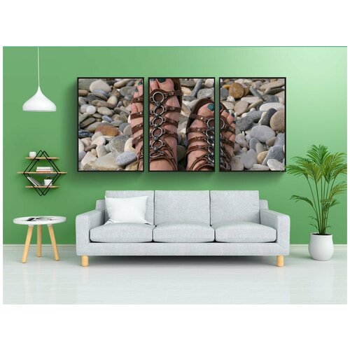 фото Набор модулных постеров для интерьера "солнце, праздник, пляж" 60x90 см. в тубусе, без рамки lotsprints