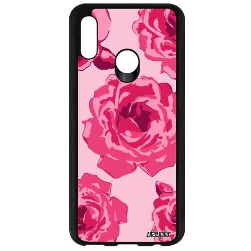 фото Красивый чехол для смартфона // huawei p smart 2019 // "цветы" акварель аромат, utaupia, розовый
