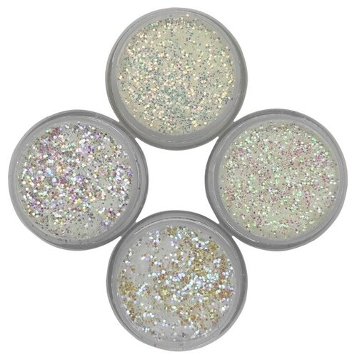 фото Набор песка для нейл-арта "иридисцентный" de.lux