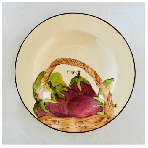 фото Тарелка десертная aubergine, 23см ceramiche noi