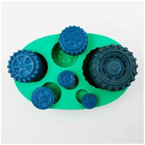 Силиконовый молд Шесть колес