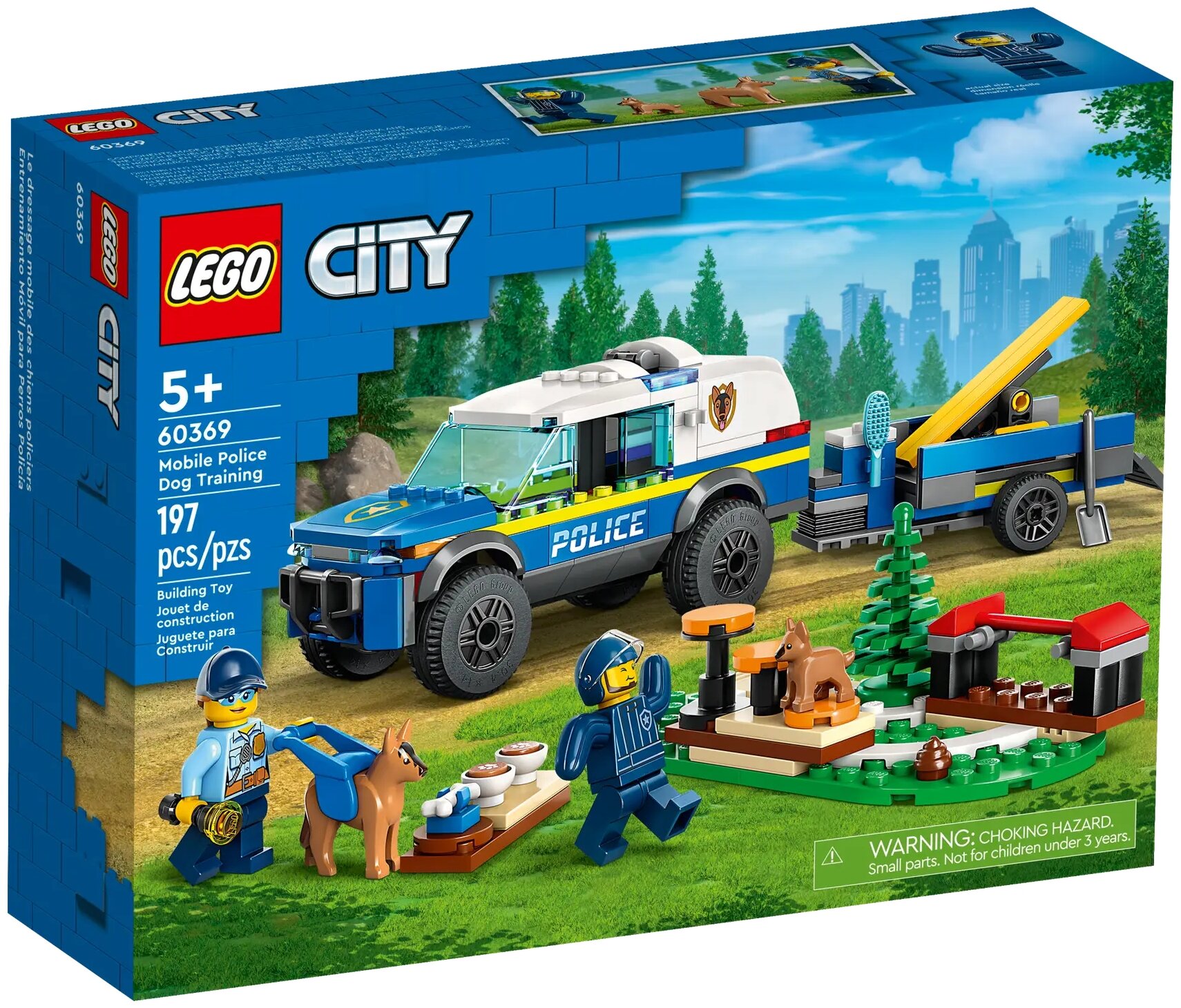 Конструктор LEGO City 60369 Mobile Police Dog Training