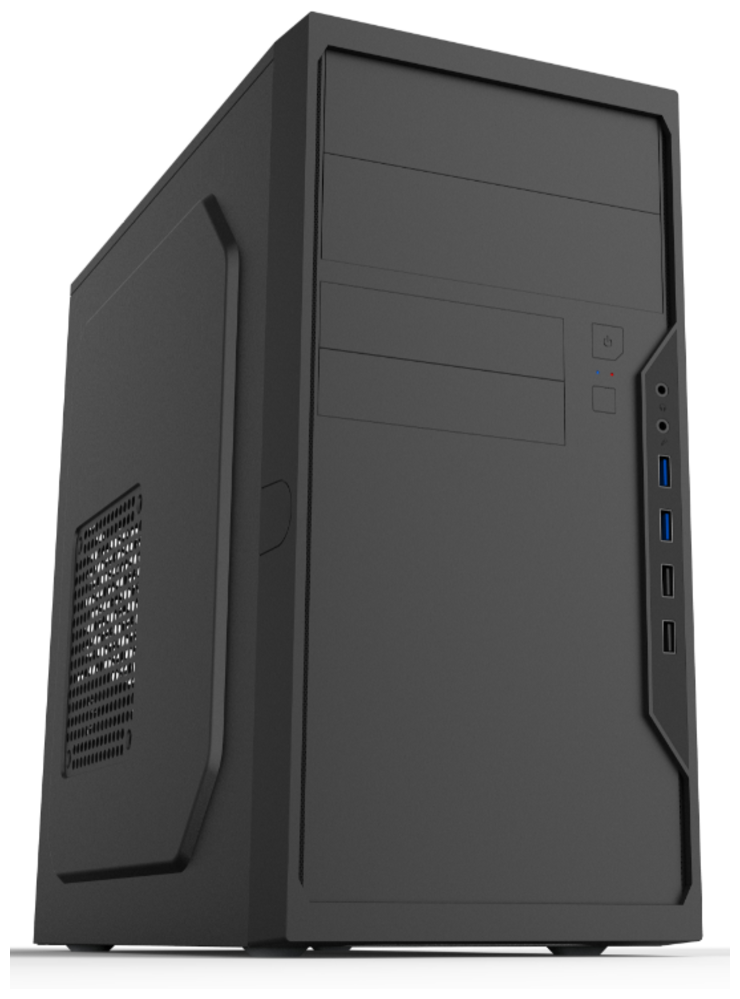 Корпус Foxline Case Forza mATX case, black, w/PSU 450W 12cm, w/2xUSB3.0, w/pwr cord, w/o FAN