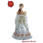 Фарфоровая кукла коллекционная Дама в бальном платье 18 век Петербург . Авторская кукла. - изображение