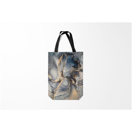 фото Сумка-шоппер / 31х42 см / популярные иллюстрации / текстуры fluid art ink mix burnettie