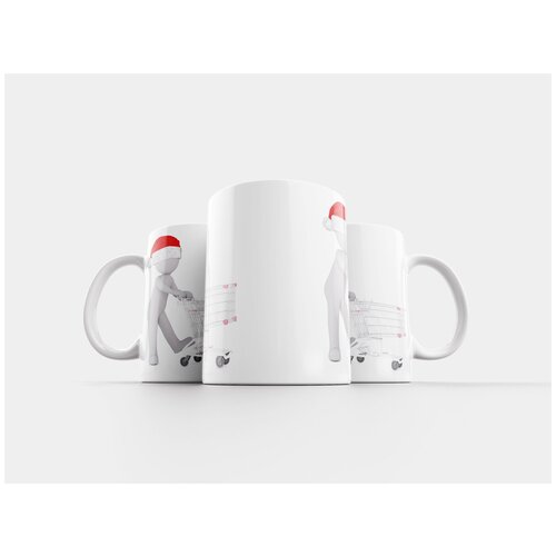 фото Кружка "рождество, белый кобель, все тело" 320 мл lotsprints