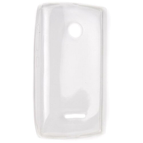 кожаный чехол накладка для microsoft lumia 532 dual sim aksberry slim soft белый дизайн 42 Чехол силиконовый для Microsoft Lumia 435 Dual sim TPU (Прозрачный)