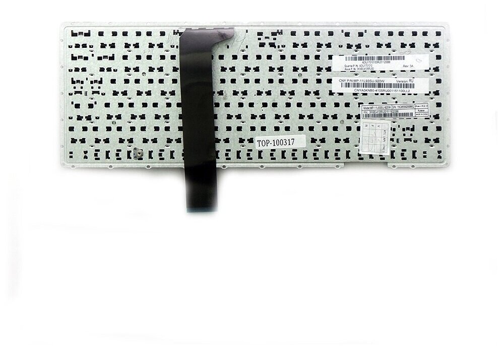 Клавиатура для ноутбука Asus X401 X401A X401U Series Плоский Enter Черная без рамки PN AEXJ1U00010