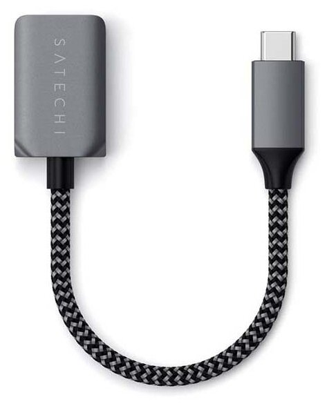 Аксессуар Satechi USB Type-C - USB 3.0 Grey ST-UCATCM