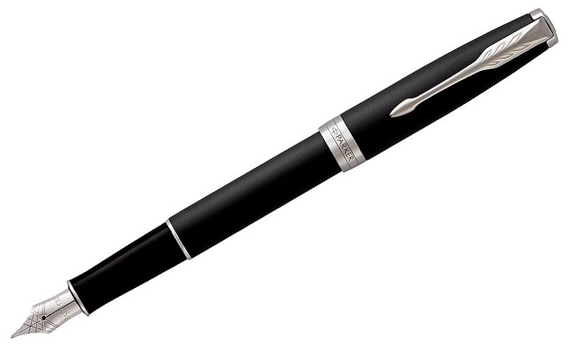 Ручка перьевая Parker "Sonnet Matte Black CT" 0,8мм