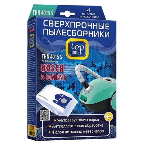 пылесборники karcher 6 904 329 0 сверхпрочные нетканые Пылесборники Top House THN 4015 S (4пылесбор.)