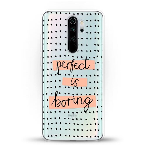 фото Силиконовый чехол boring perfect на xiaomi redmi note 8 pro andy & paul
