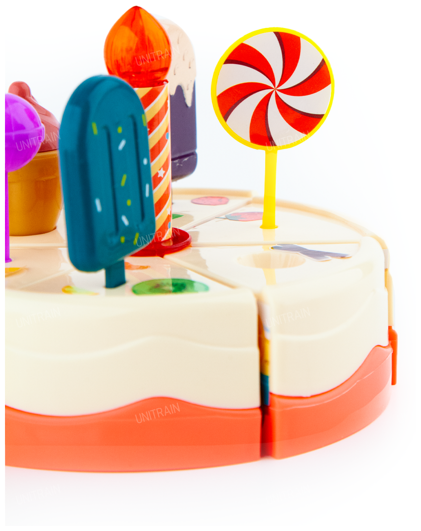 Игровой набор торт на липучках с аксессуарами, с подсветкой