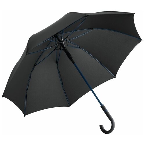 зонт трость с цветными спицами color style ver 2 ярко синий Зонт-трость FARE, черный, синий