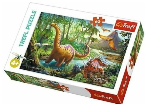 Пазл Странствующие динозавры 60 деталей в коробке 17319/TR17319 Trefl