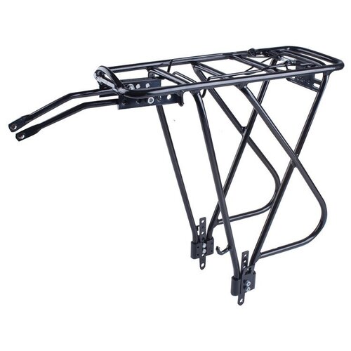 фото Багажник на велосипед алюминиевый для колес 26-28", сварной регулируемый m-wave