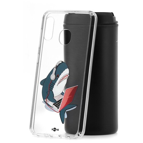 фото Чехол на samsung galaxy a30 2019 kruche print акула кruче