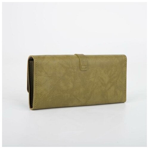 фото Кошелёк на кнопке, цвет зелёный