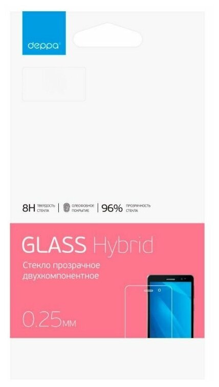 Противоударное стекло Deppa Hybrid для Alcatel OT-4009 (8H / 0.2 мм)