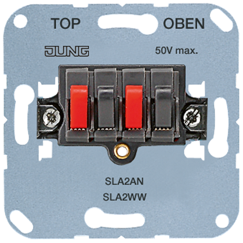 Гнездо для громкоговорителя двухполюсное; антрацит SLA2AN Jung крышка для выключателя cd 409 t