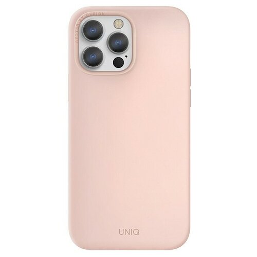 фото Uniq чехол uniq lino для iphone 13 pro max, розовый