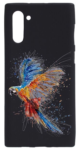 Ультратонкая защитная накладка для Samsung Galaxy Note 10 с принтом "Разноцветный попугай"
