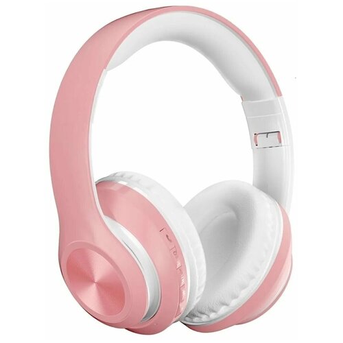 Беспроводные Bluetooth наушники / Полноразмерные, розовый