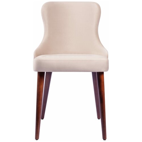 Стул Квин из велюра, Corsastyle, бежевый