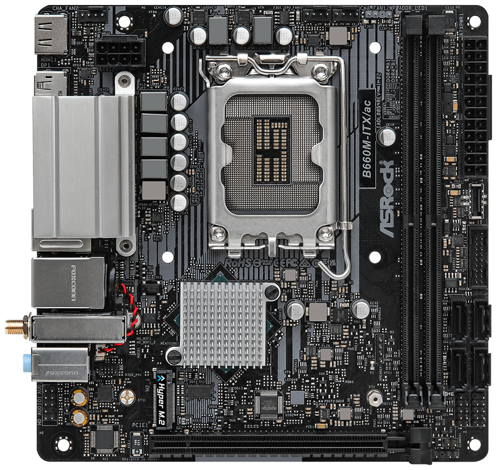 Материнская плата ASRock B660M-ITX/AC, RTL