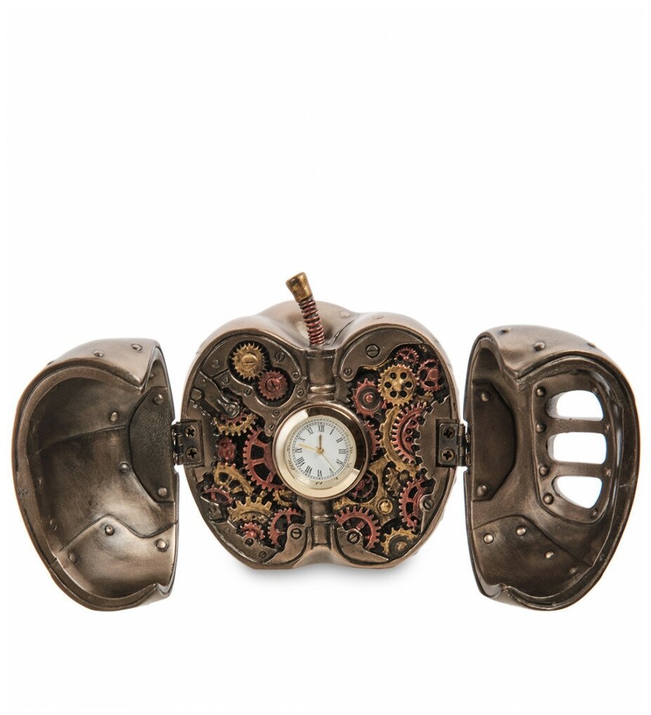 WS-1069 Часы настольные в стиле Стимпанк Яблоко (Veronese)