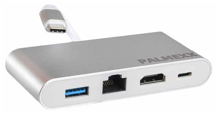 Хаб Palmexx 4в1 USB-C to HDMIUSB30USBCLAN